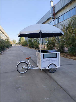 Snack Food Ice Cream Push Cart Tricycle Equipamento de cozinha personalizado com rodas
