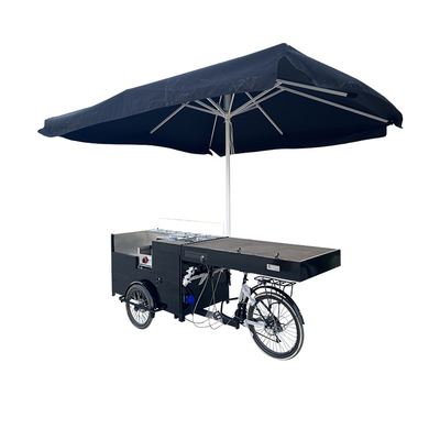 Carrinhos de café Bicicleta de venda de alimentos para serviço de alimentação conveniente L2700*W800*H2200mm