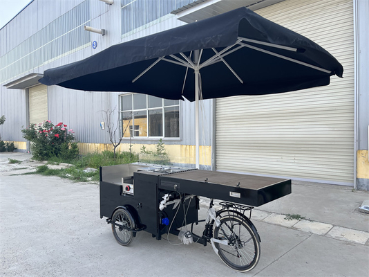 Carrinhos de café Bicicleta de venda de alimentos para serviço de alimentação conveniente L2700*W800*H2200mm