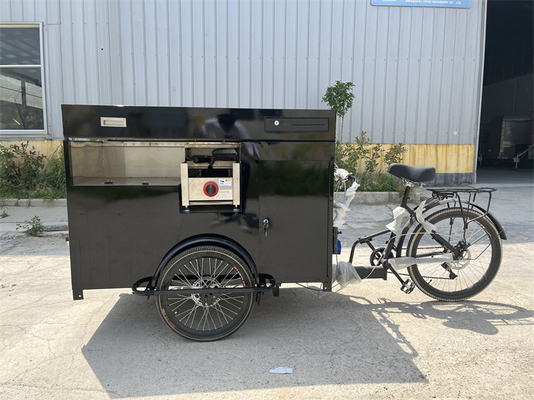 Carrinhos de café Bicicleta de venda de alimentos para serviço de alimentação conveniente L2700*W800*H2200mm