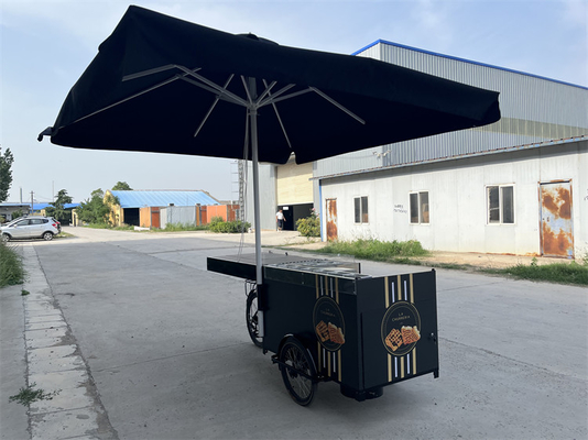 Fabricação de plantas de café Pequenos carrinhos de reboque Mesa dobrável Tamanho 1300x750x150mm