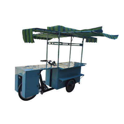 Entrega de comida rápida Carrinho de triciclo móvel com painel solar Ecológico e conveniente
