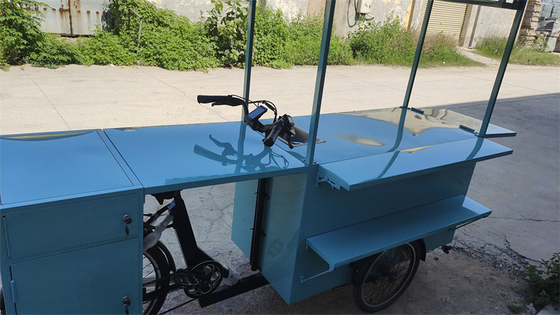 Entrega de comida rápida Carrinho de triciclo móvel com painel solar Ecológico e conveniente