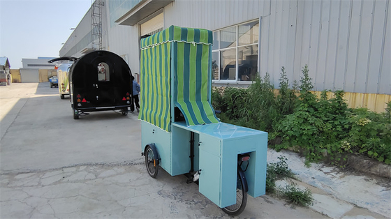 Carrinho de comida elétrico de triciclo com características convenientes e tamanho de 2500*620*2250mm