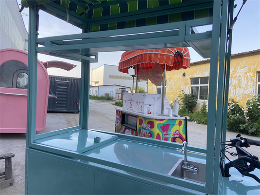 Carrinho de comida elétrico de triciclo com características convenientes e tamanho de 2500*620*2250mm