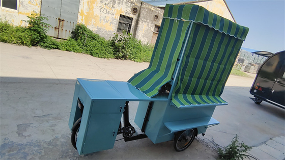 Carrinho de comida elétrico de triciclo com características convenientes e tamanho de 2500*620*2250mm