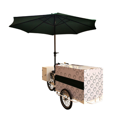 Carrinho de comida triciclo personalizado para boa venda de café Vending Cafe Bike