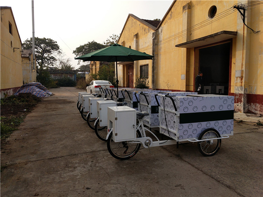 Carrinho de comida triciclo personalizado para boa venda de café Vending Cafe Bike