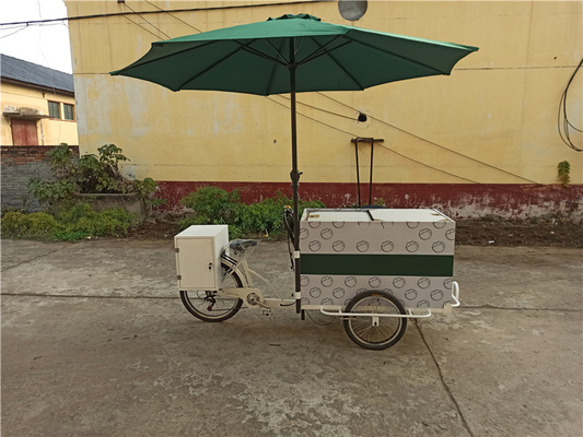 Carrinho de comida triciclo personalizado para boa venda de café Vending Cafe Bike