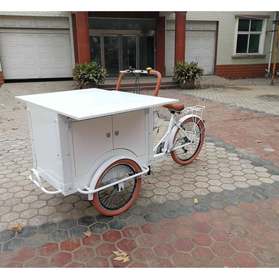Água matéria-prima One-Stop Coffee Delivery Tricycle 220V/110V Voltage Mobile Food Bike
