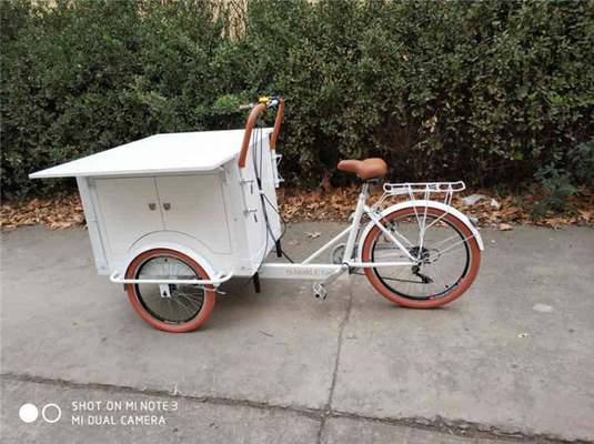 Água matéria-prima One-Stop Coffee Delivery Tricycle 220V/110V Voltage Mobile Food Bike