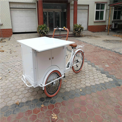 Alta produtividade Triciclo personalizado Café Food Bike para produção de bebidas alimentares