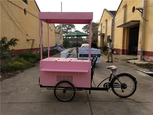 Carrinho de comida personalizado de triciclo acessível e fácil para os vendedores de café