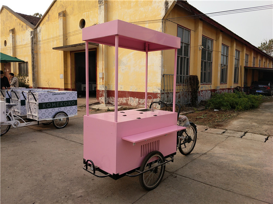 Carrinho de comida personalizado de triciclo acessível e fácil para os vendedores de café