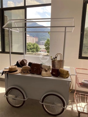 Carrinho de comida móvel de 3 rodas de sorvete bicicleta triciclo com qualquer seleção de variação de cor