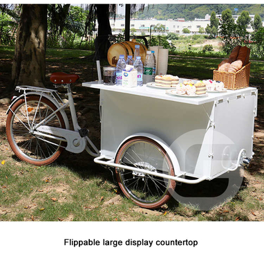 Carrinhos móveis de comida bicicletas bicicletas nozes lanche carrinho de comida com e carrinho móvel de cachorro quente