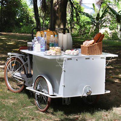 Carrinhos móveis de comida bicicletas bicicletas nozes lanche carrinho de comida com e carrinho móvel de cachorro quente