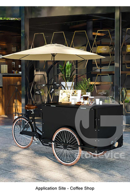 Frutas Matéria-Prima Café Triciclo Gelado Carrinho de Comida com CE Caminhão Móvel de Panquecas