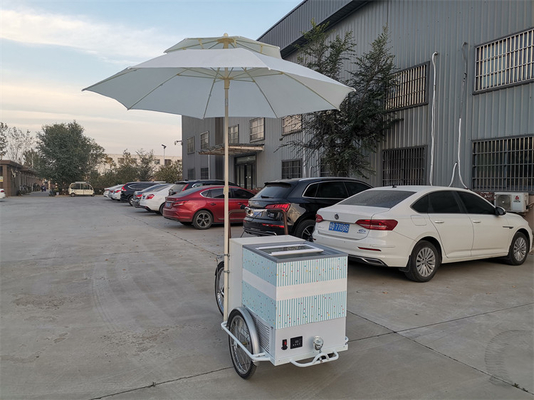 214*83*240cm bicicleta comercial de café para bebidas quentes e chá triciclo de aço inoxidável