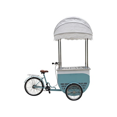 Bicicleta de sorvete congelador Bicicleta de comida móvel para loja Frito Frango Hambúrguer Pizza Grill