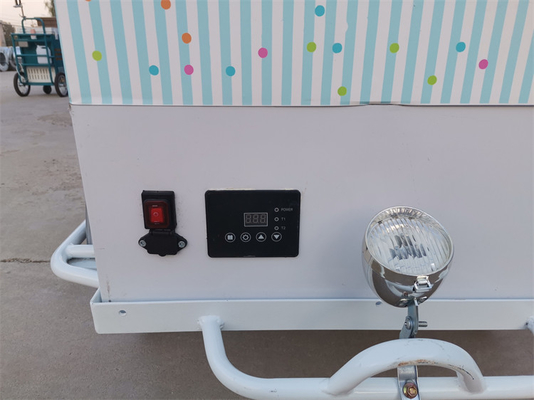 100kg Classic Ice Cream Bike Fast Food Trailer Truck Tricycle para planta de temperos