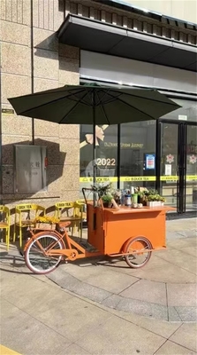 Descubra as jóias alimentares do condado de Los Angeles com o nosso carro de triciclo culinário 150*70*230cm