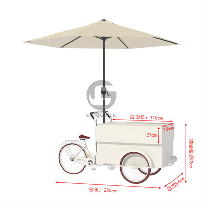 150*70*230cm Carrinhos de comida triciclo A experiência de sabor final no condado de Los Angeles