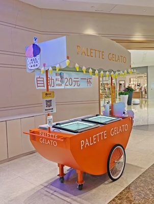 230*94*210cm Street Snack Food Cart Triciclo para venda no mercado de venda de alimentos móveis