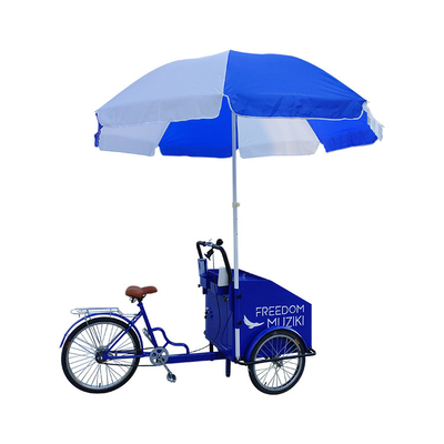 220V/380V Bicicleta móvel de comida de rua Carrinho de venda Triciclo para fácil operação e configuração