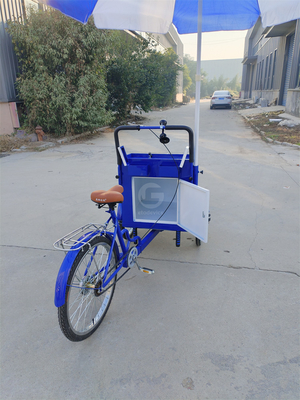 Capacidade de carga de 70 kg Pedal elétrico Carrinho de bicicleta de três rodas com serviço personalizado