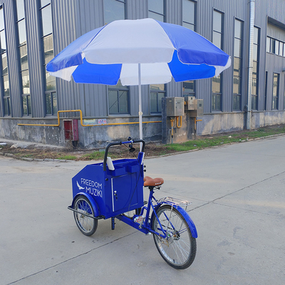 Tricycle Street Mobile Fast Food Vending Bike Cart com equipamentos de cozinha personalizados