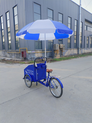 Tricycle Street Mobile Fast Food Vending Bike Cart com equipamentos de cozinha personalizados