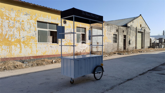 110v/220v Voltage Outdoor Fast Food Kiosk Ice Cream Bike para vendas de lanches ao ar livre