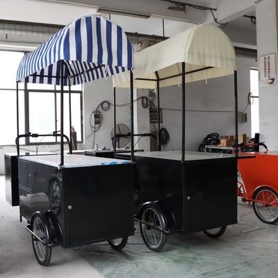 110*70cm Bicicleta de carga de rodas para 1-2 pessoas Entrega de comida na rua Carrinho de triciclo