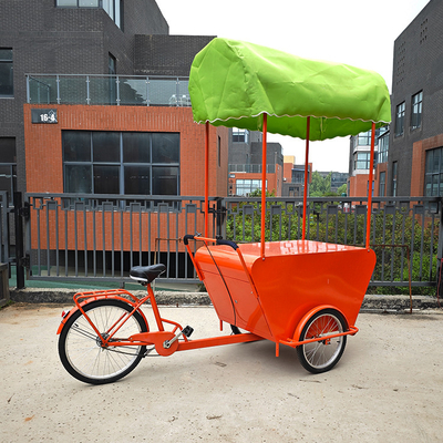 Europe Street Cargo Bike Carrinho de venda móvel com armazenamento de café Triciclo elétrico