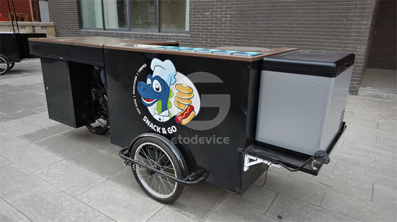 Café da manhã multifunção Triciclo elétrico Carrinho de comida Carrinho de bicicleta