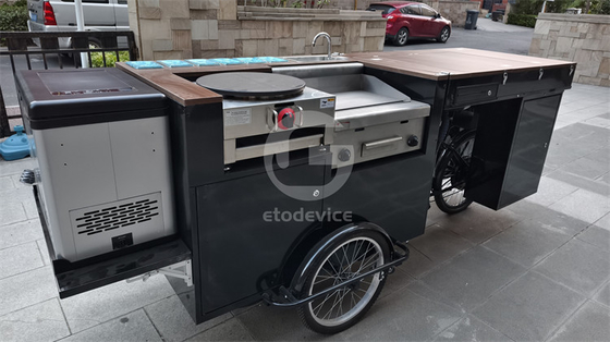 Café da manhã multifunção Triciclo elétrico Carrinho de comida Carrinho de bicicleta