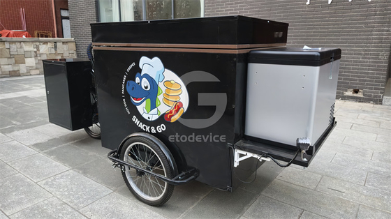 Café da manhã multifunção Triciclo elétrico Carrinho de comida Carrinho de bicicleta