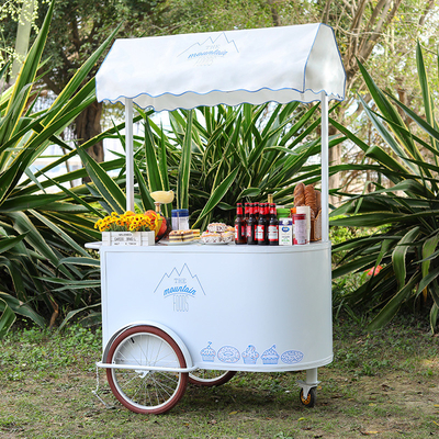 Carrinho de bicicleta de novo design para barista móvel