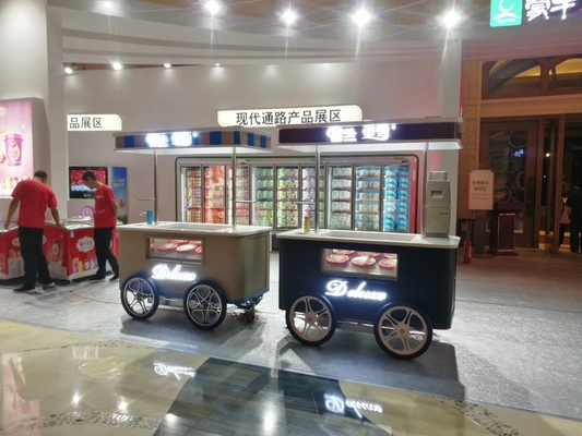 Carrinho de gelado móvel Carrinho de gelado com rodas para venda