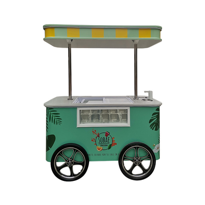 Venda em quente Aplicação popular de rua Carrinho de gelado Carrinho de sorvete italiano Com CE
