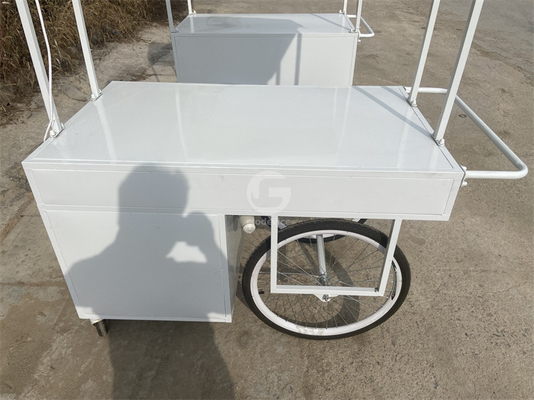 3 rodas Cargo Bike Street Food Delivery Bike Crepe Trailer High Standard Ice Cream Coffee Push Cart