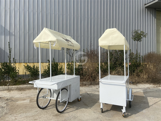 3 rodas Cargo Bike Street Food Delivery Bike Crepe Trailer High Standard Ice Cream Coffee Push Cart