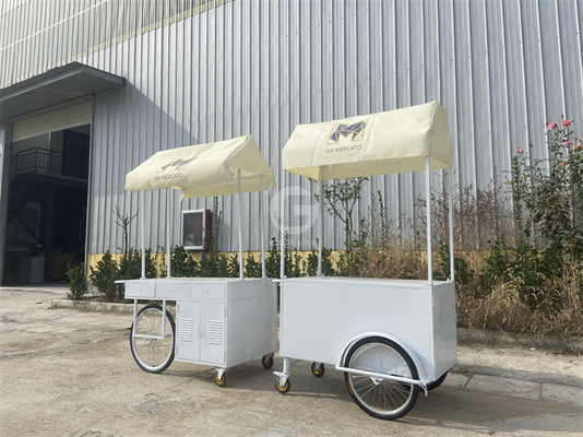 Decorativo Design Moderno Star Hotel Display Bike Restaurante Sorvete Carrinho de Bicicleta