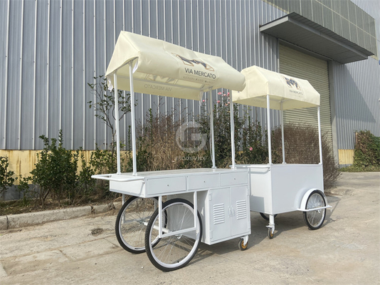 Decorativo Design Moderno Star Hotel Display Bike Restaurante Sorvete Carrinho de Bicicleta