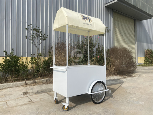 melhor preço carro de negócios de alimentos carrinho de empurrão personalizado com reboque