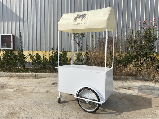 Loja de carrinhos de sorvete de fritura suave mini bar clássico scooter carrinho de empurrão
