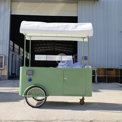 caminhão de alimentação de reboque de concessão rápida, quiosque de rua elétrico, carrinho de crêpe, carrinho de crêpe móvel, bicicletas de café, design de carrinho de comida