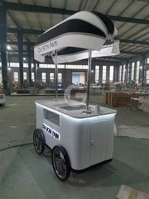 Autumn popular Street Application Gelato Cart Carrinho de sorvete italiano com CE