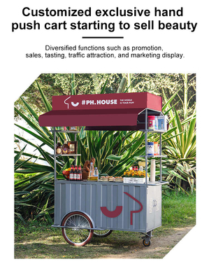 Cargo Bike Carrinho de café Triciclo móvel para venda de bebidas